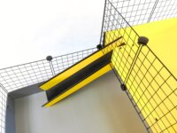 C&C Modular Beltéri fém Emeletes kisállat ketrec (145 x 75 x 75 cm) - Szürke