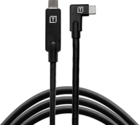 Tether Tools CUC15RT USB-A apa - USB-A apa 90° 3.2 Adat és töltő kábel 4.6m - Fekete