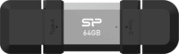 Silicon Power C51 USB-A / USB-C 3.2 Gen 1 64GB Pendrive - Szürke