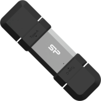 Silicon Power C51 USB-A / USB-C 3.2 Gen 1 64GB Pendrive - Szürke