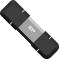 Silicon Power C51 USB-A / USB-C 3.2 Gen 1 128GB Pendrive - Szürke