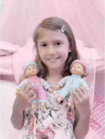 Bambolina Amore puha játékbaba 20 cm - Többféle