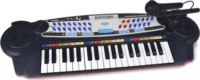 Bontempi Elektromos szintetizátor mikrofonnal - Fekete