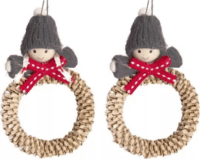 Karácsonyi Figurás ajtódísz Karácsonyi Dekoráció 10cm - Többféle