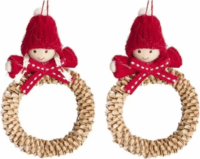 Karácsonyi Figurás ajtódísz Karácsonyi Dekoráció 10cm - Többféle