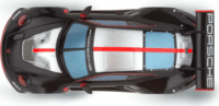 Carrera HYBRID Porsche 911 GT3 R "Black Devil" Távirányítós versenyautó 1:50