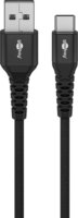 Goobay 74528 USB-C apa - USB-A apa 2.0 Adat és töltőkábel 3m - Fekete