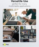 Goobay 74532 USB-C apa - USB-A apa 2.0 Adat és töltőkábel 3m - Fehér