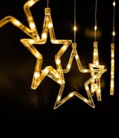 Dekortrend KAT 511 Crystalline Kültéri Beltéri Toldható fényfüggöny 1,2x0,8m - Meleg fehér