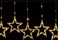 Dekortrend KAT 511 Crystalline Kültéri Beltéri Toldható fényfüggöny 1,2x0,8m - Meleg fehér