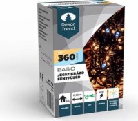 Dekortrend KDT 366 Basic Kültéri Beltéri Jégszikrázó fényfüzér 18m - Melegfehér / hidegfehér
