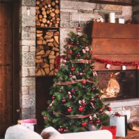 Iris Karácsonyi Műanyag gömb dísz készlet 100 darabos Vegyes méret - Piros