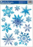 Plus Line Karácsonyi mintás Dekorációs ablakmatrica 37x29cm - Többféle / Kék