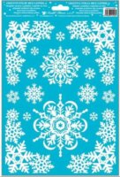 Plus Line Karácsonyi motívumok csillámos Dekorációs ablakmatrica 20x30cm - Többféle