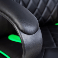 Bemada Állítható magasságú Gamer szék - Fekete / Zöld