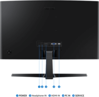 Samsung 24" LS24D366GAUXEN VA 16:9 FHD 4ms ívelt monitor - Fekete