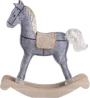 Fa Hintaló karácsonyi dekoráció 21 x 5 cm - Többféle