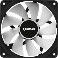 RaidMax X-AIR PWM RGB 120x120x25 ARGB LED Rendszerhűtő ventilátor - Fekete