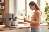 Sencor SES 4910SS Félautomata kávéfőző 1350 Watt - Fekete/Ezüst