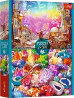 Trefl Kozmosz és kristályok 2 az 1-ben 2 x 500 darabos puzzle