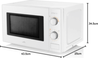 ETA Morelo szabadonálló Mikrohullámú sütő 20L 700W - Fehér