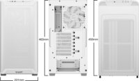 be quiet! PURE BASE 501 Airflow Midi Torony Számítógépház - Fehér