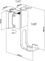 Goobay 70829 Fali tartó Sonos One, One SL és Sonos Play hangszórókhoz - Fekete