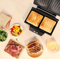 Krups FDK 462 Elektromos Szendvicssütő 850 Watt - Fekete