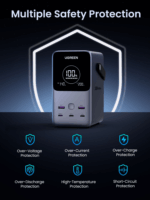 Ugreen 25286 Powerbank 2 x USB-A + 3 x Type-C / 48000mAh 300W - Szürke