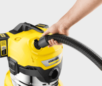 Kärcher WD 4-18 S Nedves-Száraz Portartályos Porszívó 380 W - Sárga (2x 5.0 Ah akkumulátor + 2x töltő)