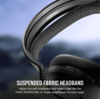 Corsair HS35 SURROUND Vezetékes Gamer Fejhallgató Headset - Fekete
