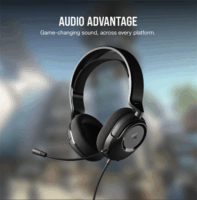 Corsair HS35 SURROUND Vezetékes Gamer Fejhallgató Headset - Fekete