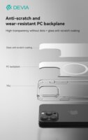 Devia Pure Clear Magnetic Apple iPhone 15 Pro Ütésálló tok - Átlátszó