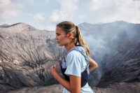 Shokz OpenRun PRO 2 Mini USB-C Bluetooth Csontrezgéses Sport Fejhallgató Headset - Narancs