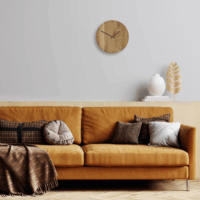 TFA 60.3070.01 Analog Falióra Ø 35cm - Barna