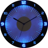 TFA Lumoclock Falióra Ø 30cm - Fekete