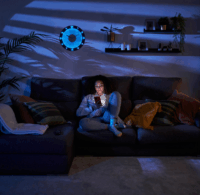 TFA Lumoclock Falióra Ø 30cm - Fekete