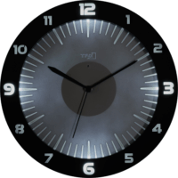 TFA Lumoclock Falióra Ø 30cm - Fekete