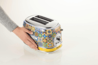 Ariete 0155/1P Positano 2 szeletes kenyérpirító 810W - Mintás (mediterrán dizájn)