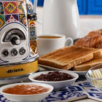 Ariete 0155/1P Positano 2 szeletes kenyérpirító 810W - Mintás (mediterrán dizájn)