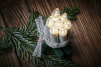 Krinner Superlight Bavaria Mini felcsíptethető karácsonyfa gyertya Dekoráció (6db)