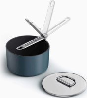 Joseph Joseph Space Kerámia Bevonatos Tapadásmentes Fazék fedővel Ø19cm - Kék