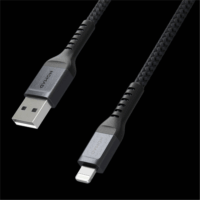 Nomad USB-A apa - Lightning apa adat- és töltőkábel 3m - Fekete