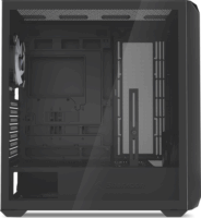Sharkoon AK2 Midi Torony Számítógépház + 2 x 120mm ventillátor - Fekete
