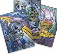 Nebulous Stars Sötét színező készlet hordozható táskában