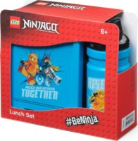 LEGO Coppenhagen Ninjago Classic Műanyag ételtároló 1,5L + kulacs 0,39L - Kék mintás