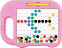 Magpad Elefánt alakú mágneses képkirakó 84db színes gyönggyel - Rózsaszín