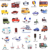 Oiyio Baby Oktatókönyv 33 darab zselés matricával - Város