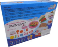 Reggeliző gyurmaszett kenyérpirítóval és 4 féle színes gyurmával