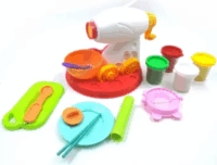 Konyhai gyurmaszett delfin alakú gyurmanyomóval és 4 féle színes gyurmával